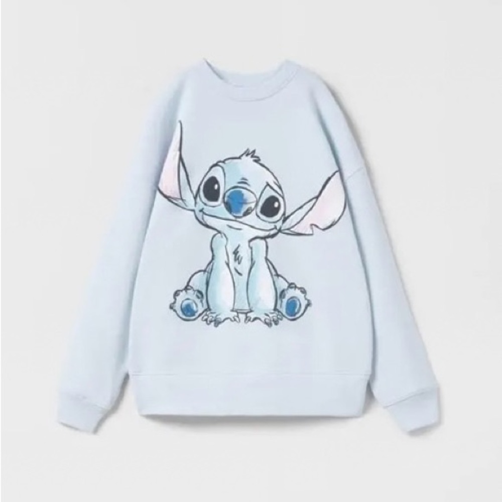 Zara x Disney Classics Stitch Graphic Sweatshirt Girls 13/14
